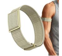 GIOPUEY Biceps Bracelet Compatible avec Polar Loop Strap, élastique réglable Sangle tressée en Nylon Doux [Unisexe] - A-Beige
