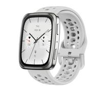 GIOPUEY Bracelet Compatible avec Amazfit Active 2/2 Square/Active/Cheetah Square/Bip 3/Bip 3 Pro/GTR Mini, Souple silicone Sangle Bracelet [Résistant à l'usure] [Respirant] - grey