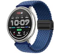 GIOPUEY Bracelet Compatible avec Amazfit Active 2, Sangle tressée en Nylon Doux [Unisexe] - Blue