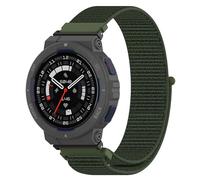 GIOPUEY Bracelet Compatible avec Amazfit Active Edge, Sangle tressée en Nylon Doux [Unisexe] - Green