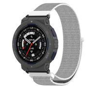 GIOPUEY Bracelet Compatible avec Amazfit Active Edge, Sangle tressée en Nylon Doux [Unisexe] - Grey