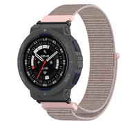 GIOPUEY Bracelet Compatible avec Amazfit Active Edge, Sangle tressée en Nylon Doux [Unisexe] - Pink
