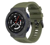 GIOPUEY Bracelet Compatible avec Amazfit Active Edge, Souple Silicone Sangle Bracelet [Résistant à l'usure] [Respirant] Montre Bracelet - Army Green