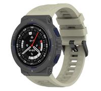 GIOPUEY Bracelet Compatible avec Amazfit Active Edge, Souple Silicone Sangle Bracelet [Résistant à l'usure] [Respirant] Montre Bracelet - Grey