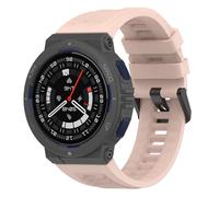 GIOPUEY Bracelet Compatible avec Amazfit Active Edge, Souple Silicone Sangle Bracelet [Résistant à l'usure] [Respirant] Montre Bracelet - Pink