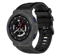 GIOPUEY Bracelet Compatible avec Amazfit Active Edge, Souple Silicone Sangle Bracelet [Résistant à l'usure] [Respirant] Montre Bracelet - Black