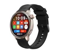 GIOPUEY Bracelet Compatible avec Amazfit Balance, Souple Silicone Sangle Bracelet [Résistant à l'usure] [Respirant] Montre Bracelet - Black