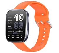 GIOPUEY Bracelet Compatible avec Amazfit Bip 6, 22mm Souple silicone Sangle Bracelet [Résistant à l'usure] [Respirant] - Orange