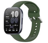 GIOPUEY Bracelet Compatible avec Amazfit Bip 6, 22mm Souple silicone Sangle Bracelet [Résistant à l'usure] [Respirant] - Dark Green