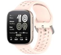 GIOPUEY Bracelet Compatible avec Amazfit Bip 6/Bip 5/5 Unity/Balance/Balance 2, Souple silicone Sangle Bracelet [Résistant à l'usure] [Respirant] - pink
