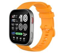 GIOPUEY Bracelet Compatible avec Amazfit Bip Max, Souple Silicone Sangle Bracelet [Résistant à l'usure] [Respirant] - Yellow