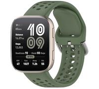 GIOPUEY Bracelet Compatible avec Amazfit Cheetah Round/Cheetah Pro/GTR 4/3/3 Pro, Souple silicone Sangle Bracelet [Résistant à l'usure] [Respirant] - army green