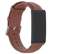 GIOPUEY Bracelet Compatible avec Amazfit Helio Strap, cuir véritable Sangle Bracelet [Résistant à l'usure] [Respirant] - Brown