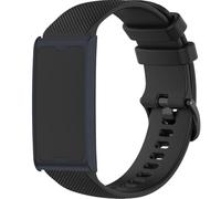 GIOPUEY Bracelet Compatible avec Amazfit Helio Strap, Souple silicone Sangle Bracelet [Résistant à l'usure] [Respirant] - Black