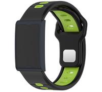 GIOPUEY Bracelet Compatible avec Amazfit Helio Strap, Souple TPU Sangle Bracelet [Conception de couleur d'épissage] - black/green