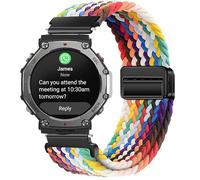 GIOPUEY Bracelet Compatible avec Amazfit T-Rex 3 Pro 48mm, Sangle tressée en nylon doux [unisexe] - Colourful-B