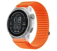 GIOPUEY Bracelet Compatible avec COROS APEX 4 42mm, Nylon Réglable Boucle Nylon Respirant Sport Loop Bracelet Extérieur Strap Band - Orange