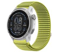 GIOPUEY Bracelet Compatible avec COROS APEX 4 42mm, Nylon Réglable Boucle Nylon Respirant Sport Loop Bracelet Extérieur Strap Band - Green