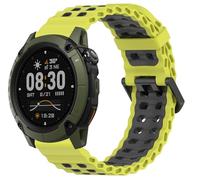 GIOPUEY Bracelet Compatible avec COROS NOMAD, Souple silicone Sangle Bracelet [Résistant à l'usure] [Respirant] - Green/Grey