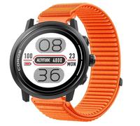 GIOPUEY Bracelet Compatible avec COROS Pace 2, Nylon Réglable Boucle Nylon Respirant Sport Loop Bracelet Extérieur Strap Band - Orange