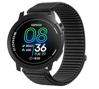 GIOPUEY Bracelet Compatible avec COROS Pace Pro, Nylon Réglable Boucle Nylon Respirant Sport Loop Bracelet Extérieur Strap Band - Black