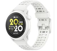 GIOPUEY Bracelet Compatible avec COROS Pace Pro/Pace 3/APEX Pro/2 Pro/46MM, Souple Silicone Sangle Bracelet [Résistant à l'usure] [Respirant] Montre Bracelet - White