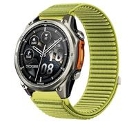 GIOPUEY Bracelet Compatible avec DOOGEE Anywise W1/W1 Pro, Nylon Réglable Boucle Nylon Respirant Sport Loop Bracelet Extérieur Strap Band - Green