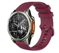 GIOPUEY Bracelet Compatible avec DOOGEE Anywise W1/W1 Pro, Souple Silicone Sangle Bracelet [Résistant à l'usure] [Respirant] - Dark Red