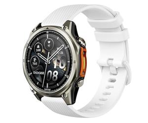 GIOPUEY Bracelet Compatible avec DOOGEE Anywise W1/W1 Pro, Souple Silicone Sangle Bracelet [Résistant à l'usure] [Respirant] - White