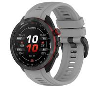 GIOPUEY Bracelet Compatible avec Garmin Approach S70 47mm, Souple Silicone Sangle Bracelet [Résistant à l'usure] [Respirant] Montre Bracelet - Grey