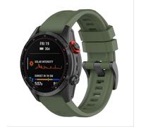 GIOPUEY Bracelet Compatible avec Garmin Fenix 8 51MM/Enduro 3, Souple Silicone Sangle Bracelet [Résistant à l'usure] [Respirant] Montre Bracelet - Army Green