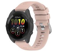 GIOPUEY Bracelet Compatible avec Garmin Forerunner 165, Souple Silicone Sangle Bracelet [Résistant à l'usure] [Respirant] Montre Bracelet - Pink