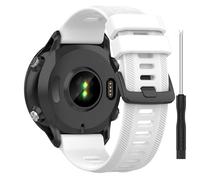 GIOPUEY Bracelet Compatible avec Garmin Forerunner 970, Souple silicone Sangle Bracelet [Résistant à l'usure] [Respirant] - White