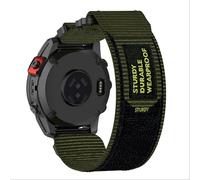 GIOPUEY Bracelet Compatible avec Garmin Instinct 3 50mm, Sangle tressée en Nylon Doux [Unisexe] - Green