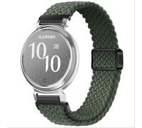 GIOPUEY Bracelet Compatible avec Garmin Lily 2/Claasic/Active, Sangle tressée en Nylon Doux [Unisexe] - Green