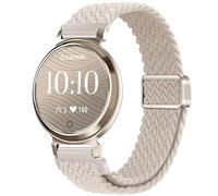 GIOPUEY Bracelet Compatible avec Garmin Lily 2, Sangle tressée en Nylon Doux [Unisexe] - Beige