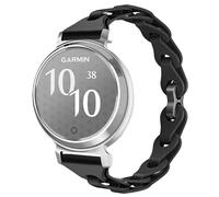 GIOPUEY Bracelet Compatible avec Garmin Lily 2, Souple Silicone Sangle Bracelet [Résistant à l'usure] [Respirant] Montre Bracelet - Black