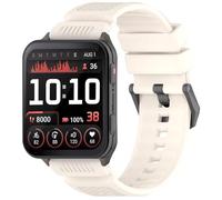 GIOPUEY Bracelet Compatible avec Garmin Venu X1, Souple silicone Sangle Bracelet [Résistant à l'usure] [Respirant] - Beige