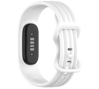 GIOPUEY Bracelet Compatible avec Google Fitbit Air, Souple Silicone Sangle Bracelet [Résistant à l'usure] [Respirant] - White