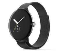 GIOPUEY Bracelet Compatible avec Google Pixel Watch 4 41mm, Bracelet en acier inoxydable tressé [magnétique] - black
