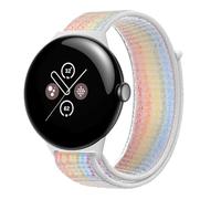 GIOPUEY Bracelet Compatible avec Google Pixel Watch 4 45mm/3 45mm, Sangle tressée en nylon doux [unisexe] - colorful