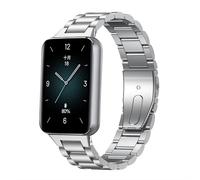 GIOPUEY Bracelet Compatible avec Honor Band 9, Acier Inoxydable Sangle Bracelet [Résistant à l'usure] Montre Bracelet - Silver