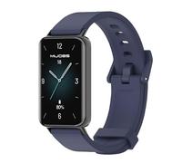 GIOPUEY Bracelet Compatible avec Honor Band 9, Sangle en Silicone Souple [Résistant à l'Usure] [Respirant] pour Montre - Bleu Nuit