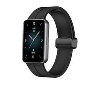 GIOPUEY Bracelet Compatible avec Honor Band 9, Souple Silicone Sangle Bracelet [Résistant à l'usure] [Respirant] Montre Bracelet - Black
