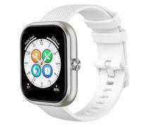 GIOPUEY Bracelet Compatible avec Honor Choice Haylou Watch, Souple Silicone Sangle Bracelet [Résistant à l'usure] [Respirant] - White