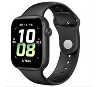GIOPUEY Bracelet Compatible avec Honor Watch 5, Souple Silicone Sangle Bracelet [Résistant à l'usure] [Respirant] Montre Bracelet - Black