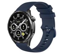 GIOPUEY Bracelet Compatible avec Honor Watch 6, Souple Silicone Sangle Bracelet [Résistant à l'usure] [Respirant] - Dark Blue