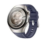 GIOPUEY Bracelet Compatible avec Huawei Watch 5 42mm, Souple silicone Sangle Bracelet [Résistant à l'usure] [Respirant] - midnight blue