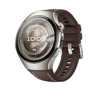 GIOPUEY Bracelet Compatible avec Huawei Watch 5 46mm, Souple silicone Sangle Bracelet [Résistant à l'usure] [Respirant] - Brown