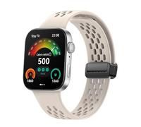 GIOPUEY Bracelet Compatible avec Huawei Watch Fit 3/4/4 Pro, Souple silicone Sangle Bracelet [Résistant à l'usure] [Respirant] - beige